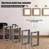 A84E-5Pcs 1/2Inch Single Gang Receptacle Outlet Box Extenders, Electric Outlet Extender Box With 10Screws Receptacle Extender
