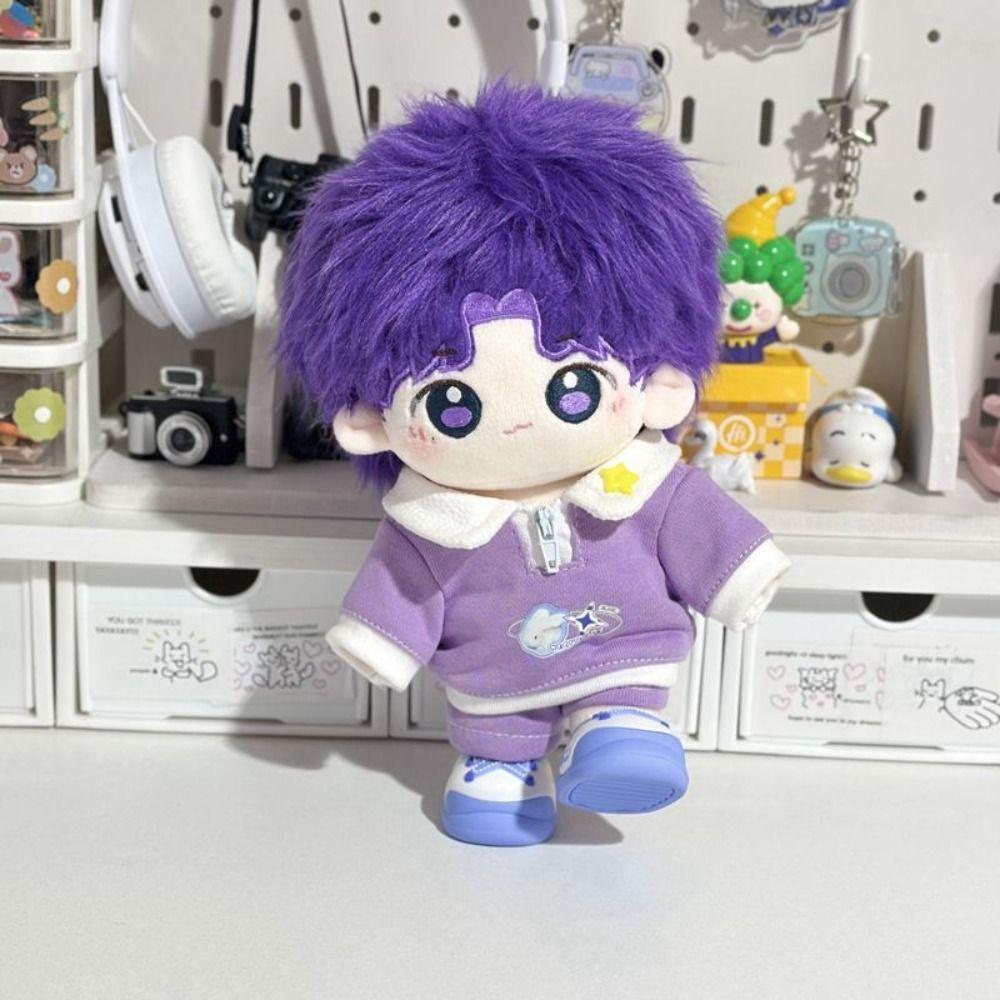 Multicolor 20cm Cotton Doll's Clothes Dress Up Star Doll Clothes Doll Overall Set  Toy Accessories