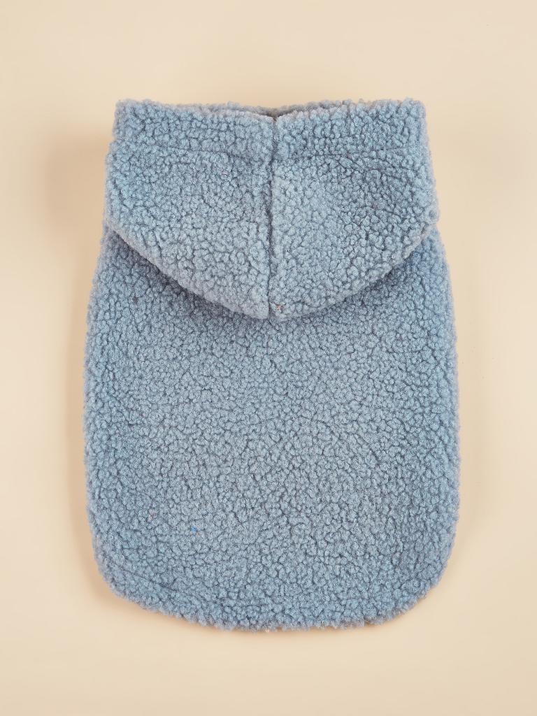 Dog Hoodies Warm Plush Dog Vest with Hat Soft Fleece Lining Sweater for Small dog Cat Cute Puppy Winter