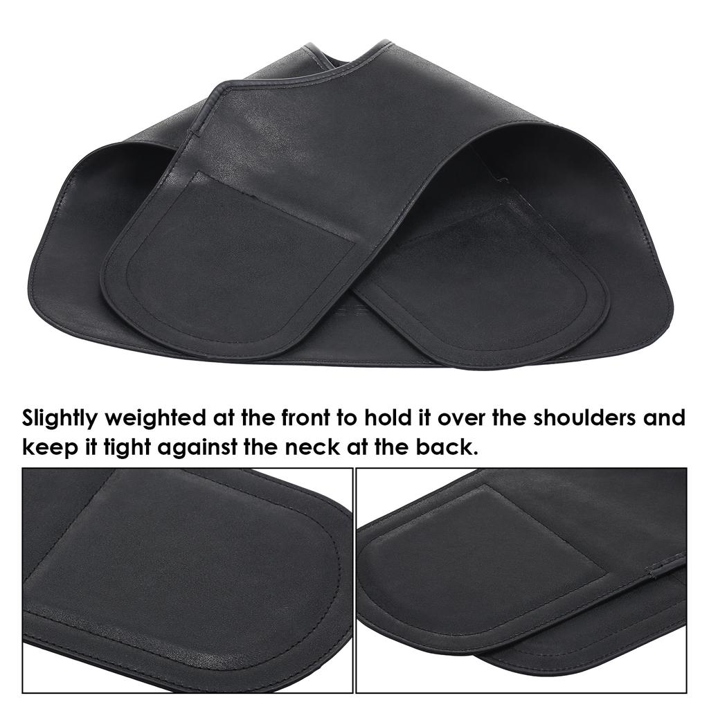 Wasserdichter Haarschneidekragen für den Salon, Haarschneideumhang, rutschfester Halswickel zum Haarschneiden, Haarfärben