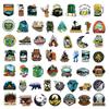 10/30/50pcs Forest Camping Hiking Outdoor Cartoon Stickers Travel Scenery Decals Waterproof Graffiti Suitcase Luggage Bike Car
