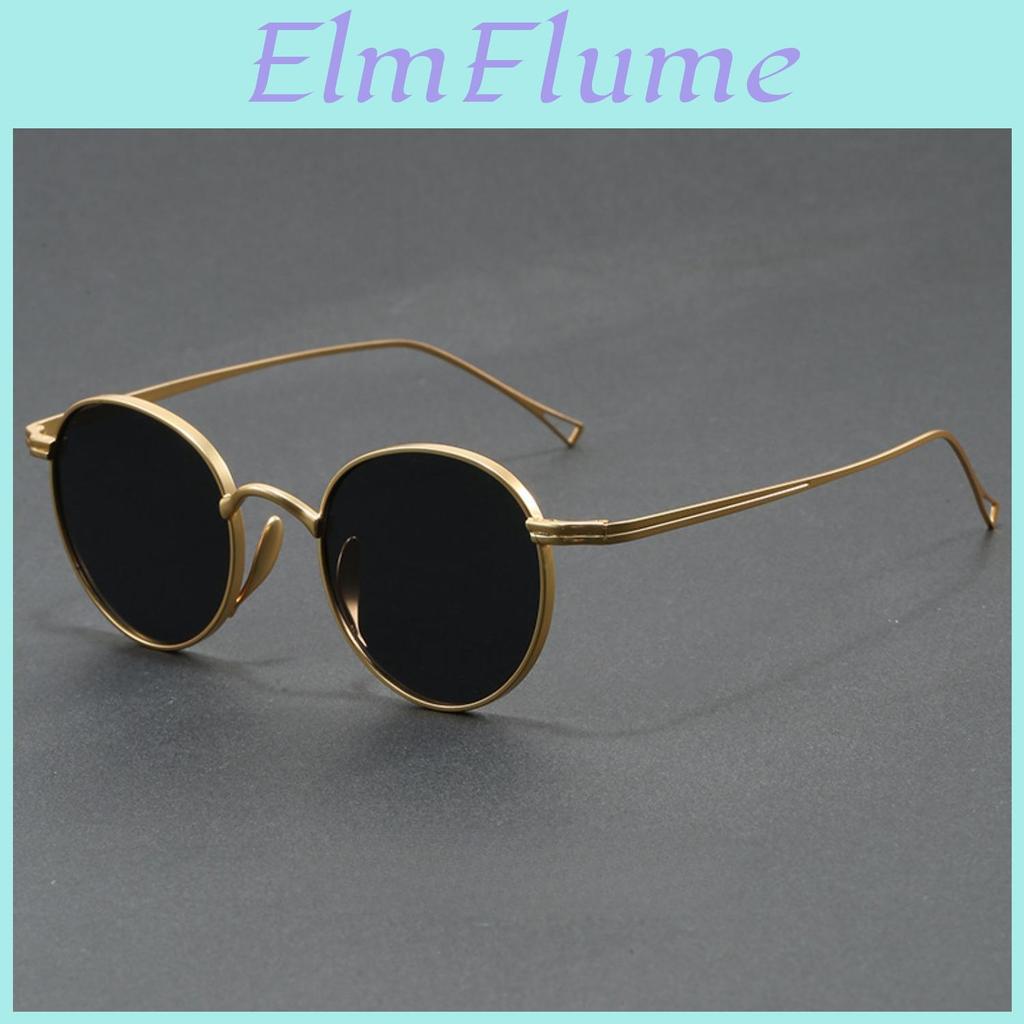 Pure Titanium Ultra Light Sunglasses For Men New Retro Sunglasses For Women Retro Japanese Luxury Brand Designer
