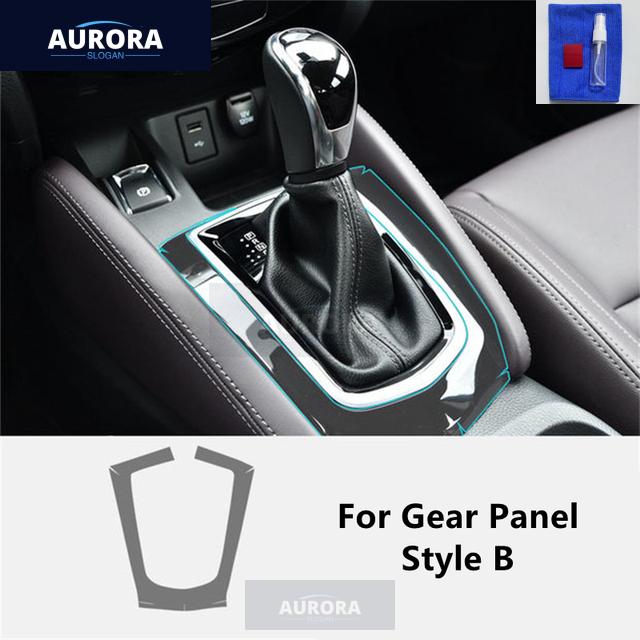 Per NISSAN QASHQAI 14-20 Interni Auto Console Centrale Pellicola Protettiva Trasparente in TPU Pellicola Riparatrice Antigraffio Accessori Modifica