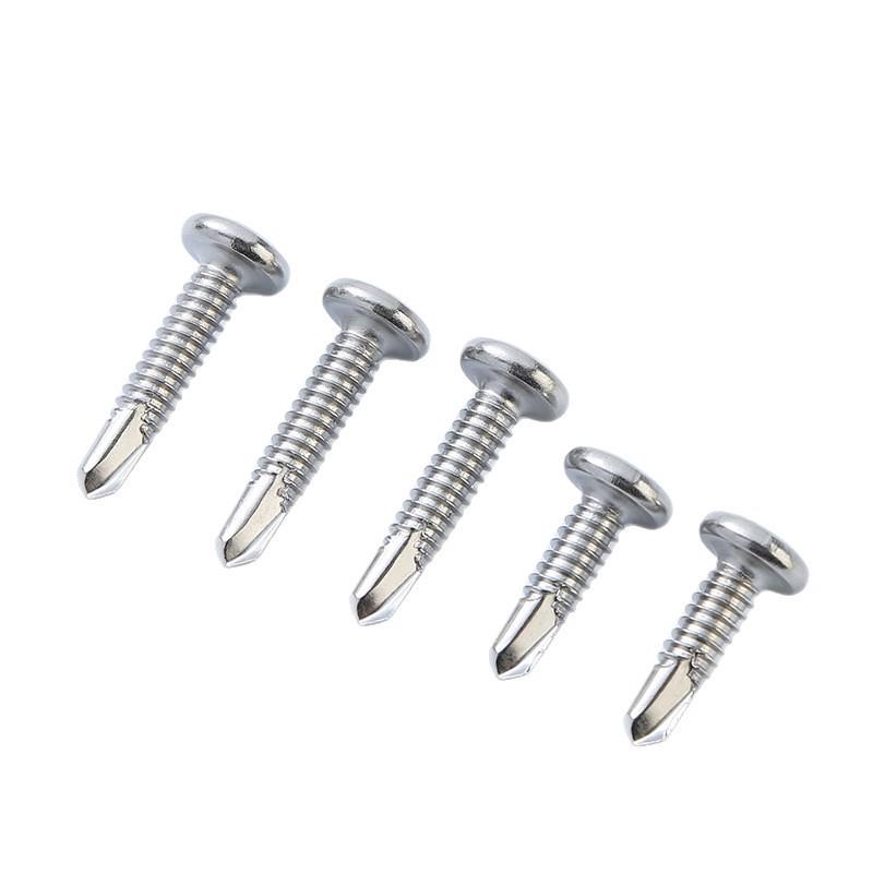 410 Stainless Steel Flat Head Hex Self-Drilling Dovetail Guardrail Screw