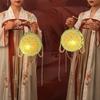 Pearl Bead-strand Dunhuang Lanterns LED Warm Glow Ancient Style Light Flower Drumlamp  Parent Child