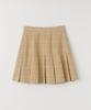 Selliteiljeu Check Pleated Mini Skirt_Yellow