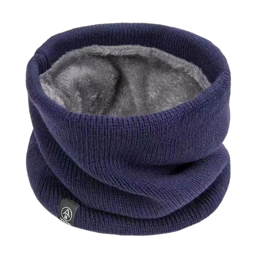 Men and Women Neck Gaiter Winter Thickened Plush Lining Elastic Cold Weather Neck Scarf Outdoor Use Indoor Versatile Accessory