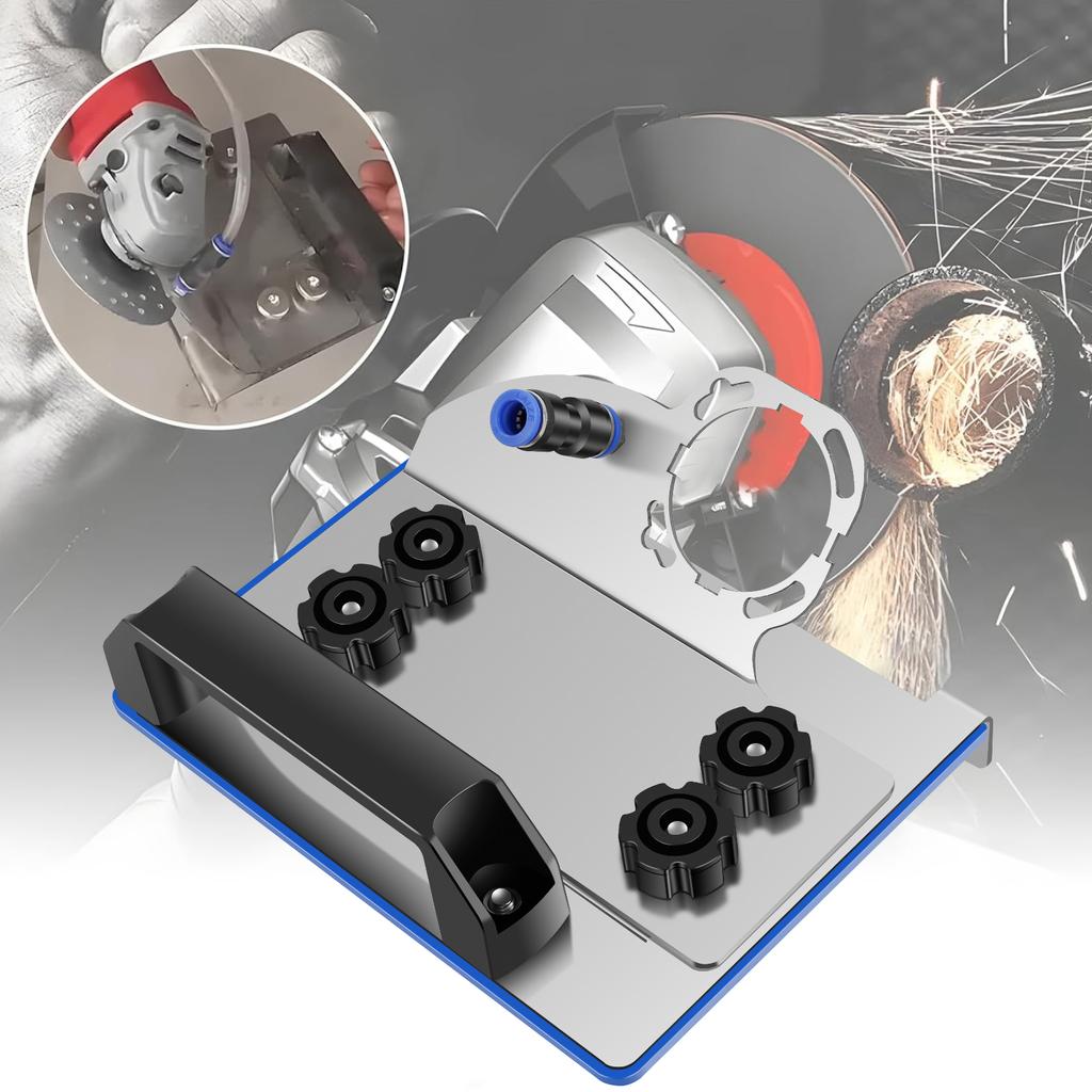 The New 100 Type Angle Grinder Ceramic Tile Chamfering Frame For Tile 45 Chamfer Cutting With Water Pipe Dust Removal Interface