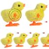5pcs Novelty Jumping Chicken Easter Wind Up Chick Toys Gag Plush Baby Chicks Toys Favors Supplies Props Gift for Kids Boys Girls
