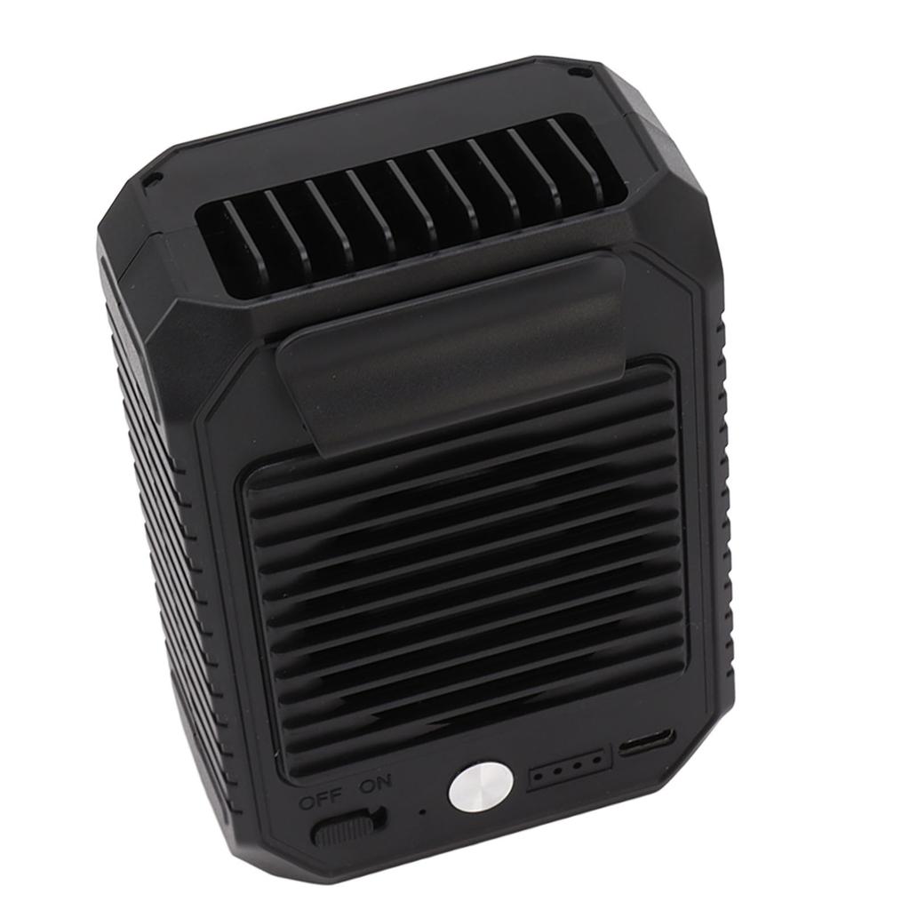 Tragbarer Taillenventilator USB 3 Geschwindigkeiten Freisprech-Gürtelclip-Ventilator mit 10000mAh Akku für