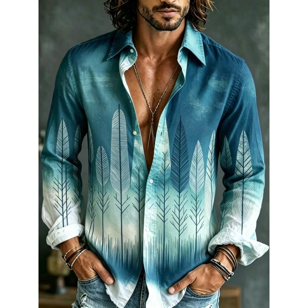 Nuova Camicia Lunga Patchwork Bohemien da Uomo con Stampa Sole, Luna, Stelle, Camicia con Collo per Festival Musicale Vacanze