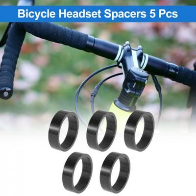 Piese distanțiere ghidon bicicletă 10mm 318mm 1-14" Fibră de Carbon Carbon Lucios