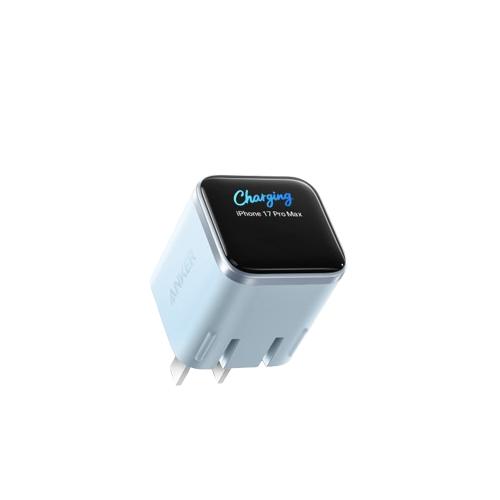 Anker 45W Nano Smart Typ C Ladegerät Schnellladung Faltbarer Stecker Kompaktes Bildschirmdisplay für iPhone 17 Pro Max 16 Pro USB C Ladegerät