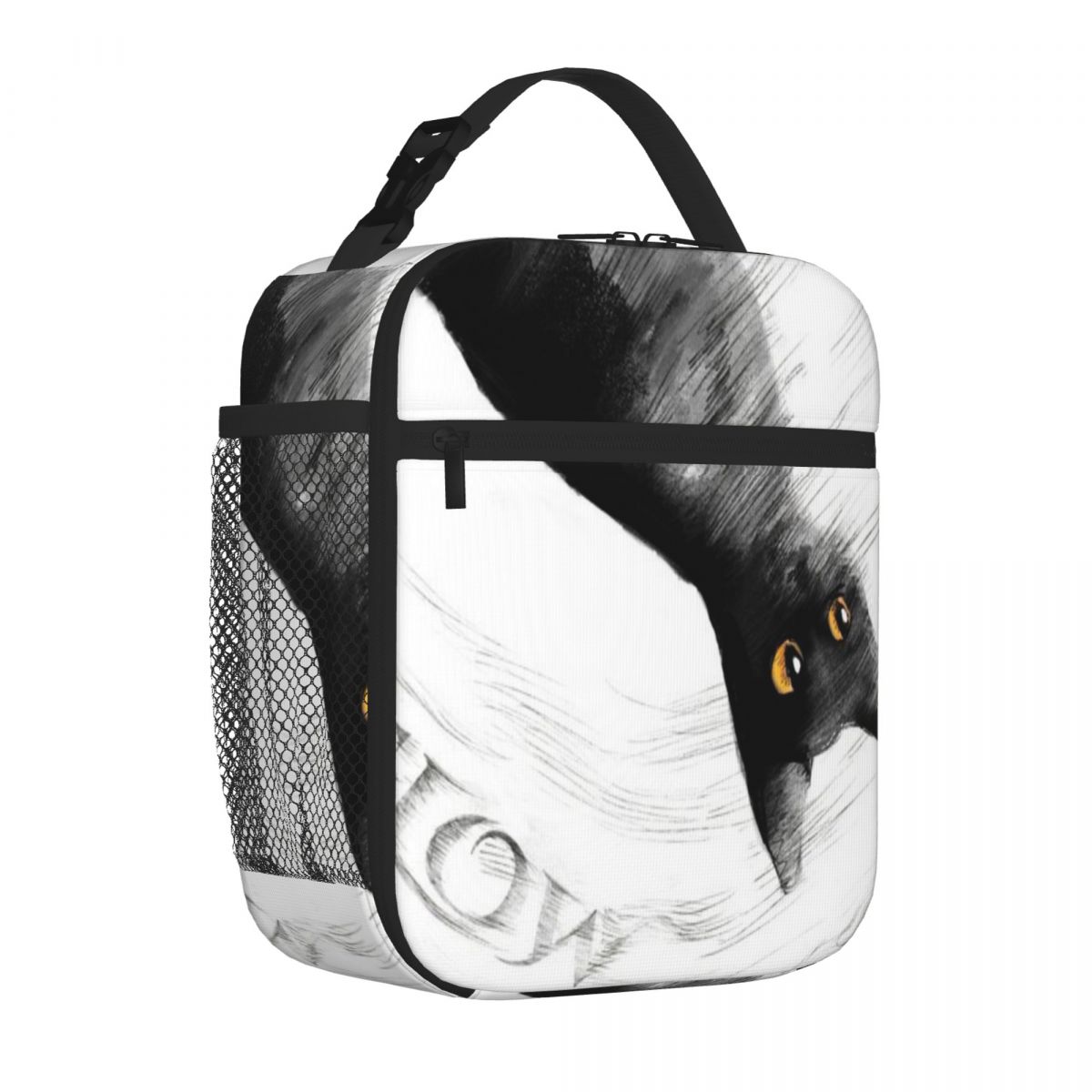 Bestselling Flow Denim Style Student Lunch Bag Outdoor Picnic Insulated Lunch Pouch One Size