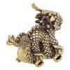Messingornament Vintage Messing Zart Gefertigt Schreibtisch Drache Harte Textur Heimhandwerk Schreibtisch Tierdekoration 62*45mm