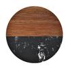 4PCS Marble And Acacia Wood Coaster Set Heat Resistant For Home Dining Table