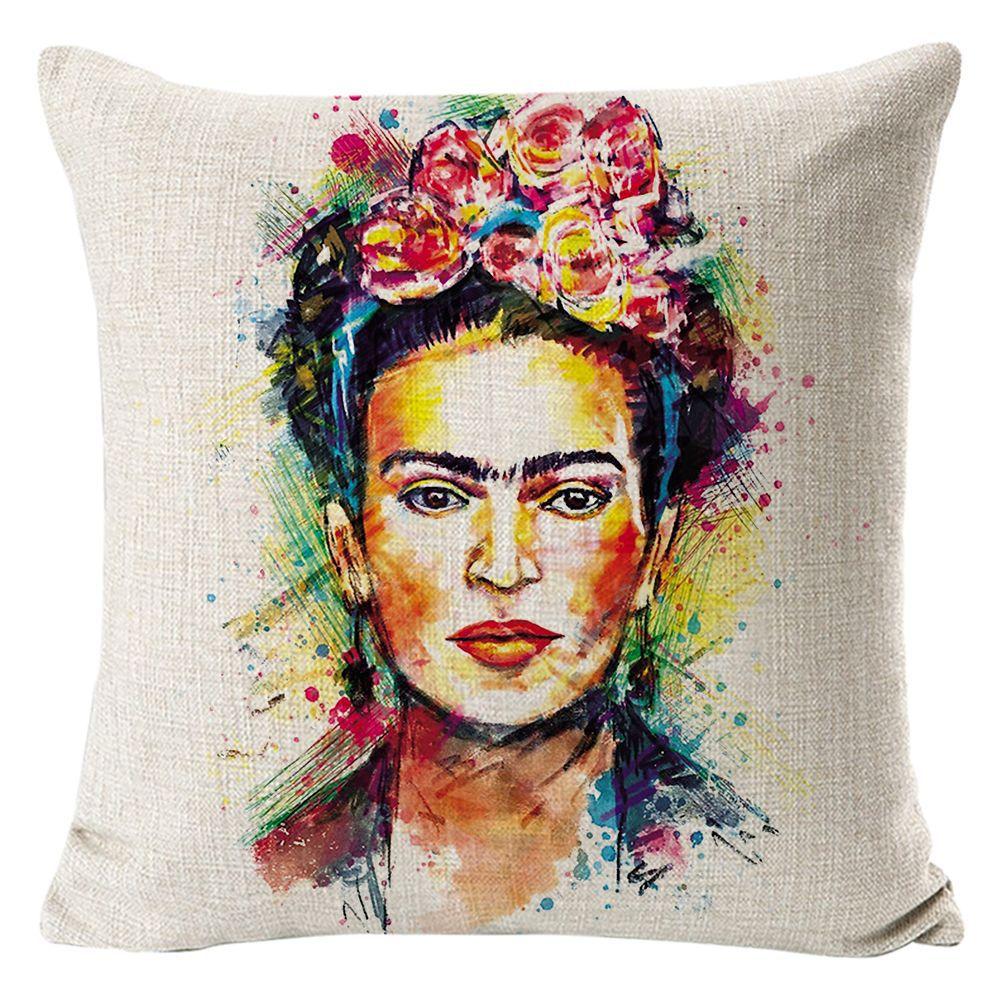 Kissenbezug Frida Kahlo Zierkissen Heim Sofa Kissen