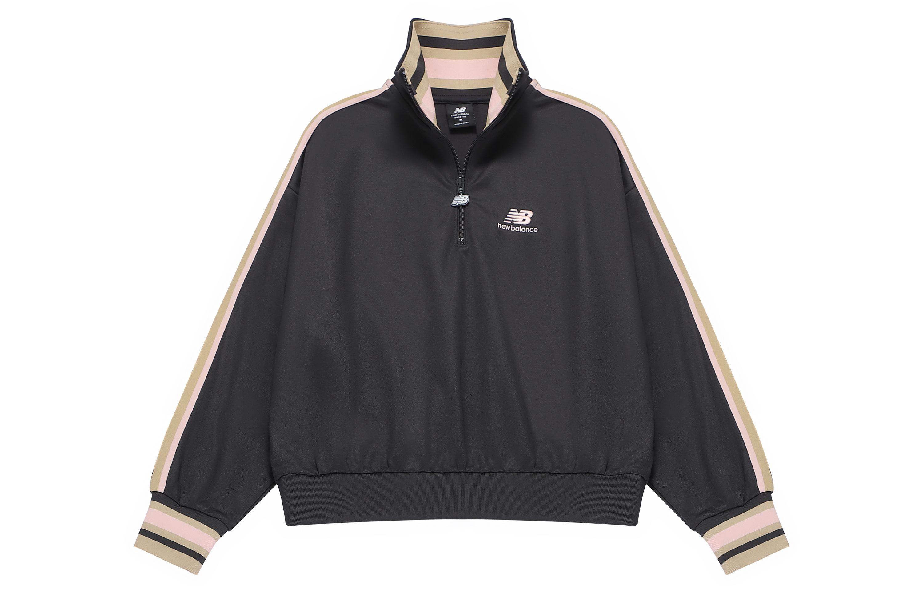 New Balance Sweatshirt Fall Winter Women s Black AWT23561-PHM L