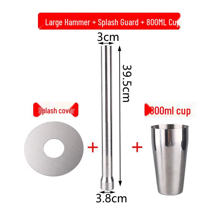 

Stainless Steel Muddler & Mixing Set with 800ML Cup