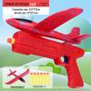 Kid's Foam Airplane Launcher & Thrower - Outdoor Flying Sports Toy for Boys