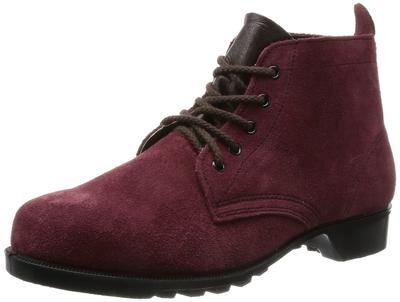 Chaussures de sécurité JIS Standard Medium Knit Shoes Résistantes à la chaleur V362 Marron cm [Midori Anzen] 25.0