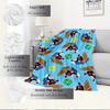 1pc train,engine,thomasTheme Digital Printed Flannel Blanket, Super Soft Plush Fleece Bed Cover, Multi-Function Four Seasons Hypoallergenic
