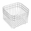 Wire Storage Basket RustResistant Stainless Steel Ventilated Container for Desktop, Washroom,