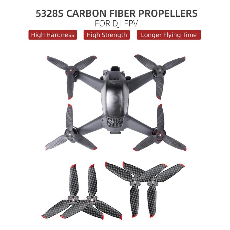 Quick-Release  Props Replacement Parts Carbon Fiber Propeller Low Noise for-D-JI FPV Combo