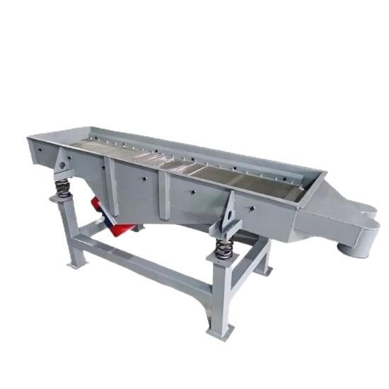 Double Layer Food Grade Stainless Steel Linear Vibrating Screen for Grain and Tea Impurity Filtration