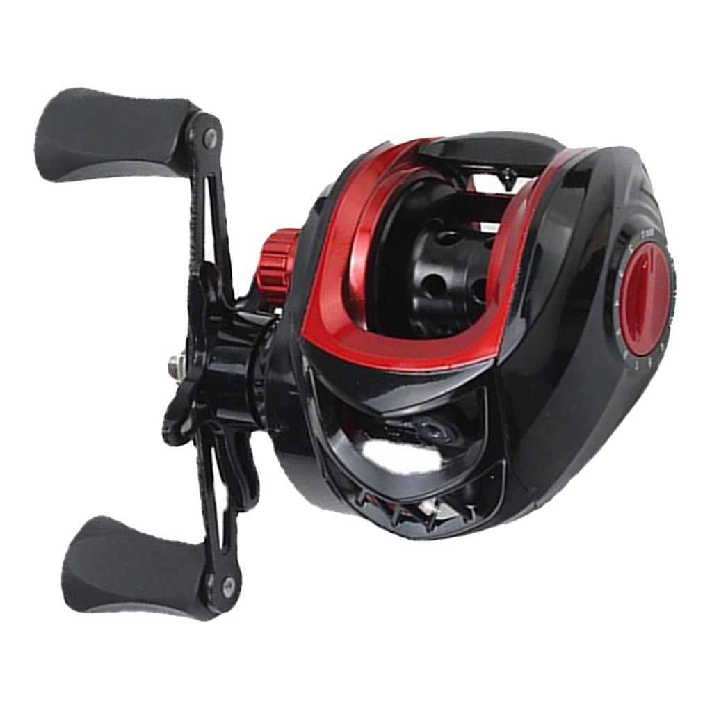 Baitcasting Gear Metal Construction Long-Casting Reel, Lightweight, Smooth, Powerful, Explosion-Proof, 7.21 Ratio, Portable, (Left-Handed)