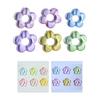 Colored Perforated Beads Hollow Flowers-Shaped Pendant DIY Clothing Accessories Earrings Hairpin Phone Shells Material