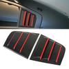 1 Pair Car Side Window Louver ABS Air Vent Scoop Shades Cover Blind Replacement for Dodge Charger 2015‑2022