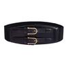 Wind Lady Double Buckle Wide Belt Retro Elastic Elastic Waist Seal Waist Decoration