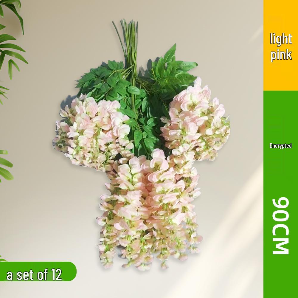 Искусственная подвесная глициния - Фиолетовый цветочный декор для потолков в помещении и свадеб