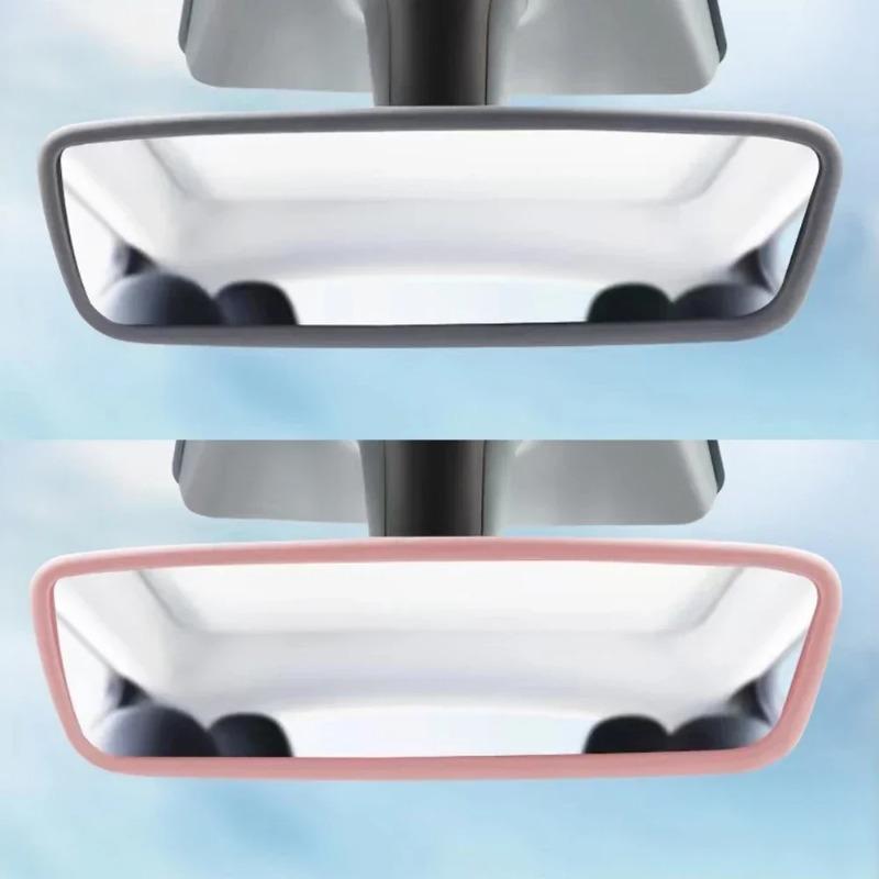 Car Interior Rearview Mirror Protective Cover Suitable for Tesla Model 3/Y Rearview Mirror Silicone Protective Frame Accessories