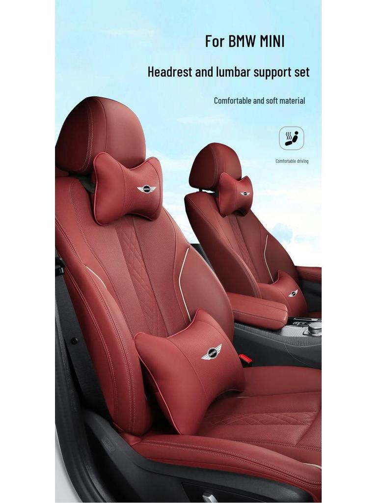 Supporto lombare e cuscino per poggiatesta BMW Mini per Cooper F54 F55 F56 F60 - Decorazione Interna