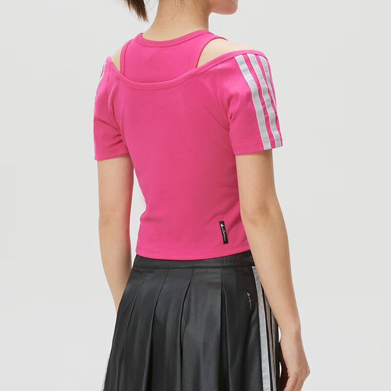 Adidas Fitness Training Comfortable Breathable Sports Short Sleeve Running T-Shirt Women tops KR7607