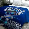 1PC ASTRO BOT Custom Name Patterned Flannel Blanket Suitable For All Seasons for Home Decor Warmth and Comfort Gifts Holiday Present