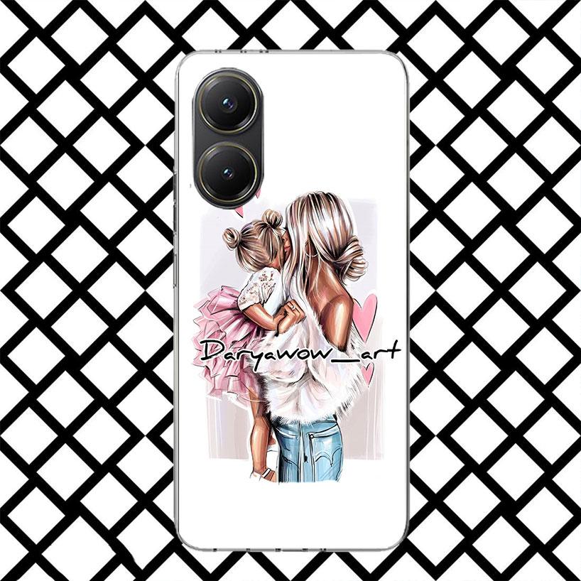 Mom Baby Girls Phone Case for Xiaomi Poco F7 Ultra X7 X6 X5 Pro X4 Gt M8 M7 Redmi 15 15C 13 13C 12 12C Soft Cover Fundas Poco F7