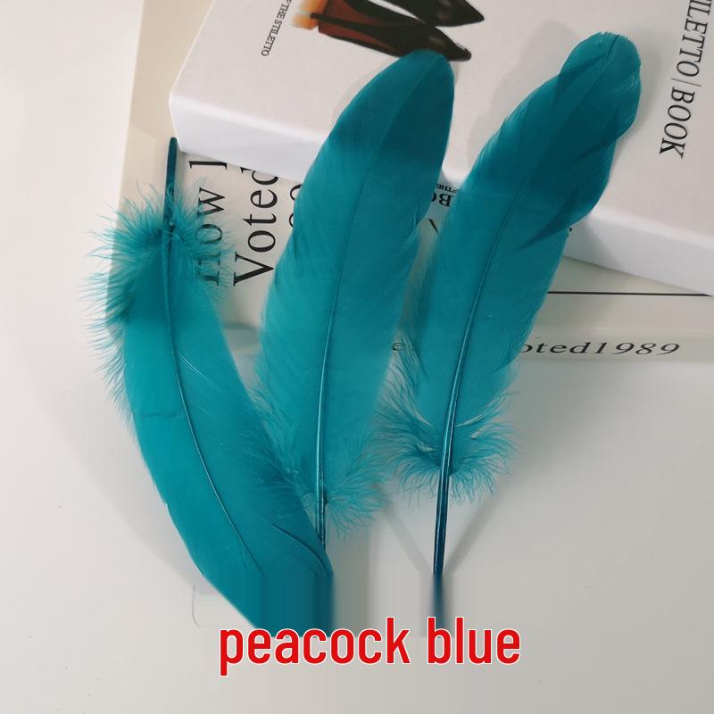 Barevná barvená velká husí pera pro DIY řemesla, ručně vyráběné dekorace a projekty pro mateřské školy