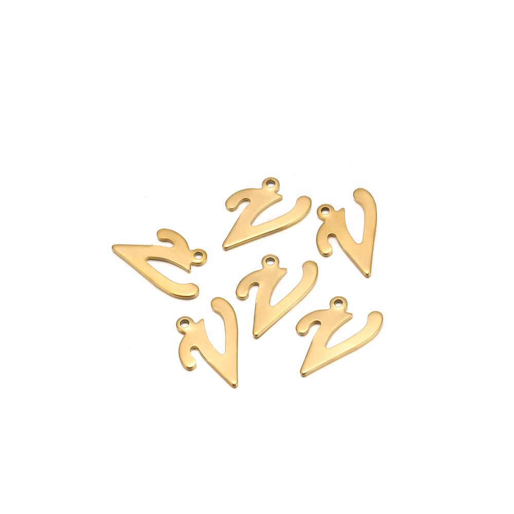 30pcs Stainless Steel A-Z 26 Cursive Font Letter Pendant Alphabet Charms Necklace Pendant DIY Jewelry Bracelet Making Earrings