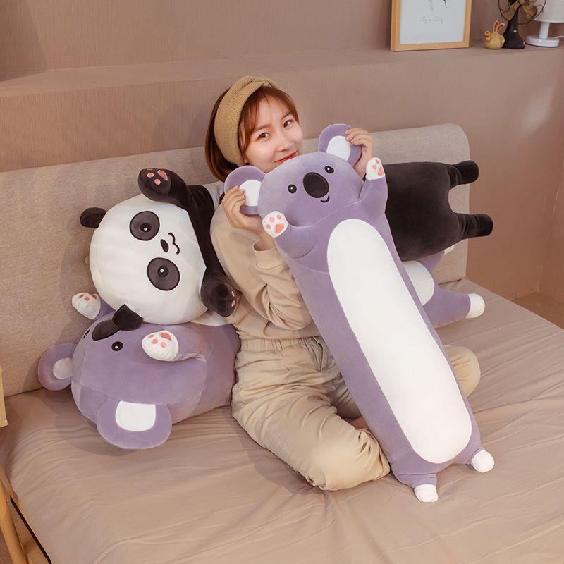Plush Long Pillow Panda Koala Toy Birthday Christmas Home Decor Gift Cushion