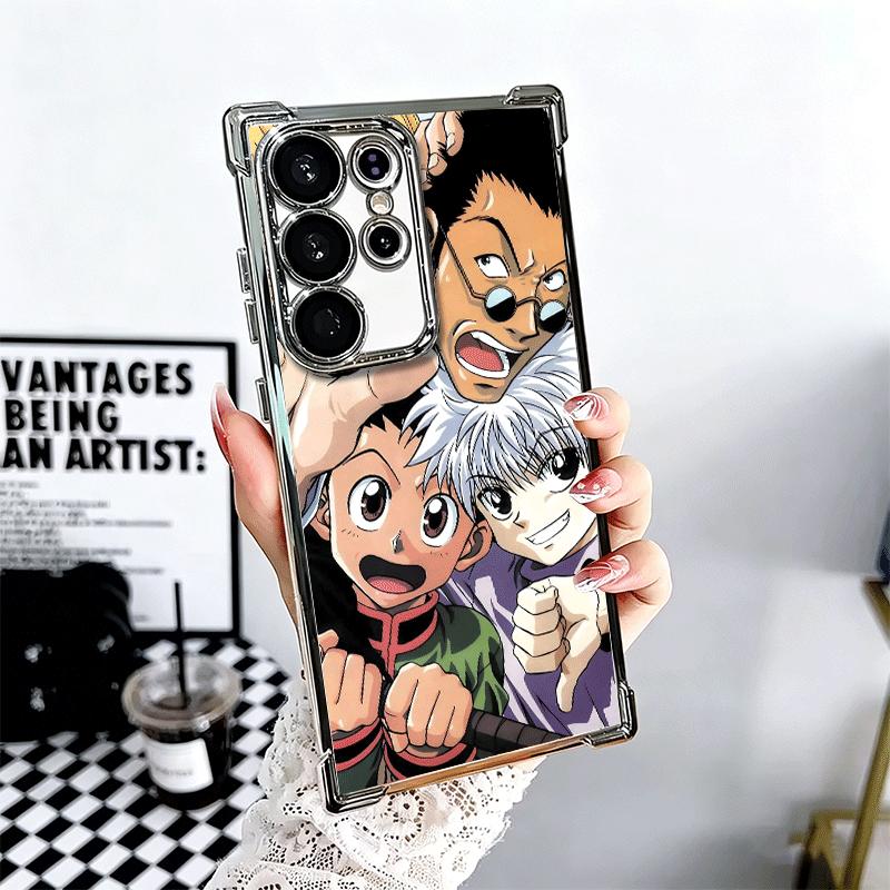 

Hunter X-Hunters Anime Soft Phone Case For Samsung Galaxy S26 Ultra S25 Edge S24 FE S23 Plus S22 S21 + S20 Plating Anti-Fall Fun Samsung S23