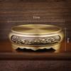 Bronze Chinese Retro Ornament: Brass Incense Burner with Mountain, Kylin, and Lotus Bases, Hundred Blessings Jar Design