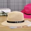 Hat Women's Summer Grass Yarn Simple Neutral Men's and Women's Sun Hats for Outdoor Travel and Leisure