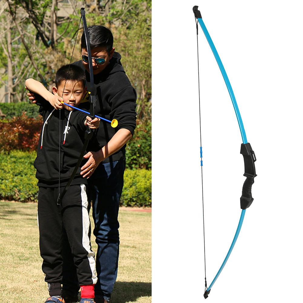Outdoor Glasfaser Kinder Kinder Jugendliche Anfänger Bogen Bogenschießen Trainingspraxis (blau)