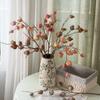 11 Fruit Artificial Pomegranate Branches Foam Decorative Artificial Faux Plants Floral Simulation Pomegranate Fruit Home Decor