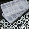 1-5box O-ring Fasteners Washers Stainless Steel Flat Gasket Home Screw Bolts Assorted Kit Accessories M2 M2.5 M3 M4 M5 M6 M8 M10
