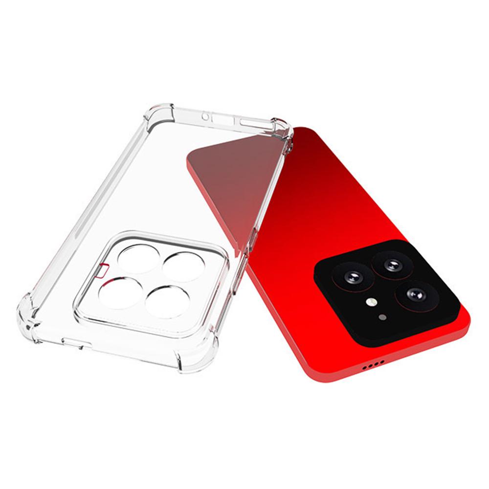 WANLONFENG WL Series for Xiaomi 14 Pro TPU Case 2.0mm Phone Cover with Tempered Glass Film