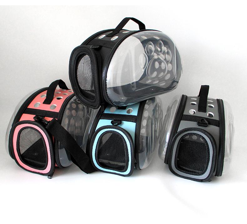 Large Capacity Breathable Foldable Pet Carrier Backpack for Dogs and Cats